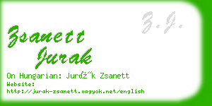 zsanett jurak business card